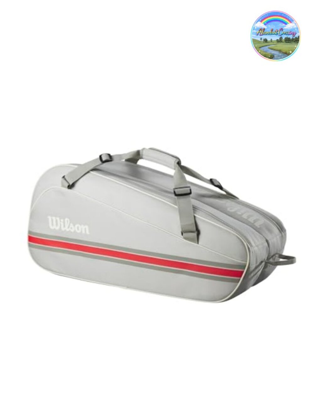 Tennis Racket Bag Holds 6 Rackets Polyester with Shoe Compartment